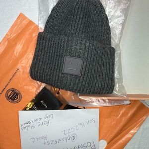 Acne studios beanie wool hat